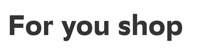 For you shop